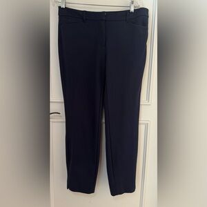 White House Black Market Navy Cropped Pants